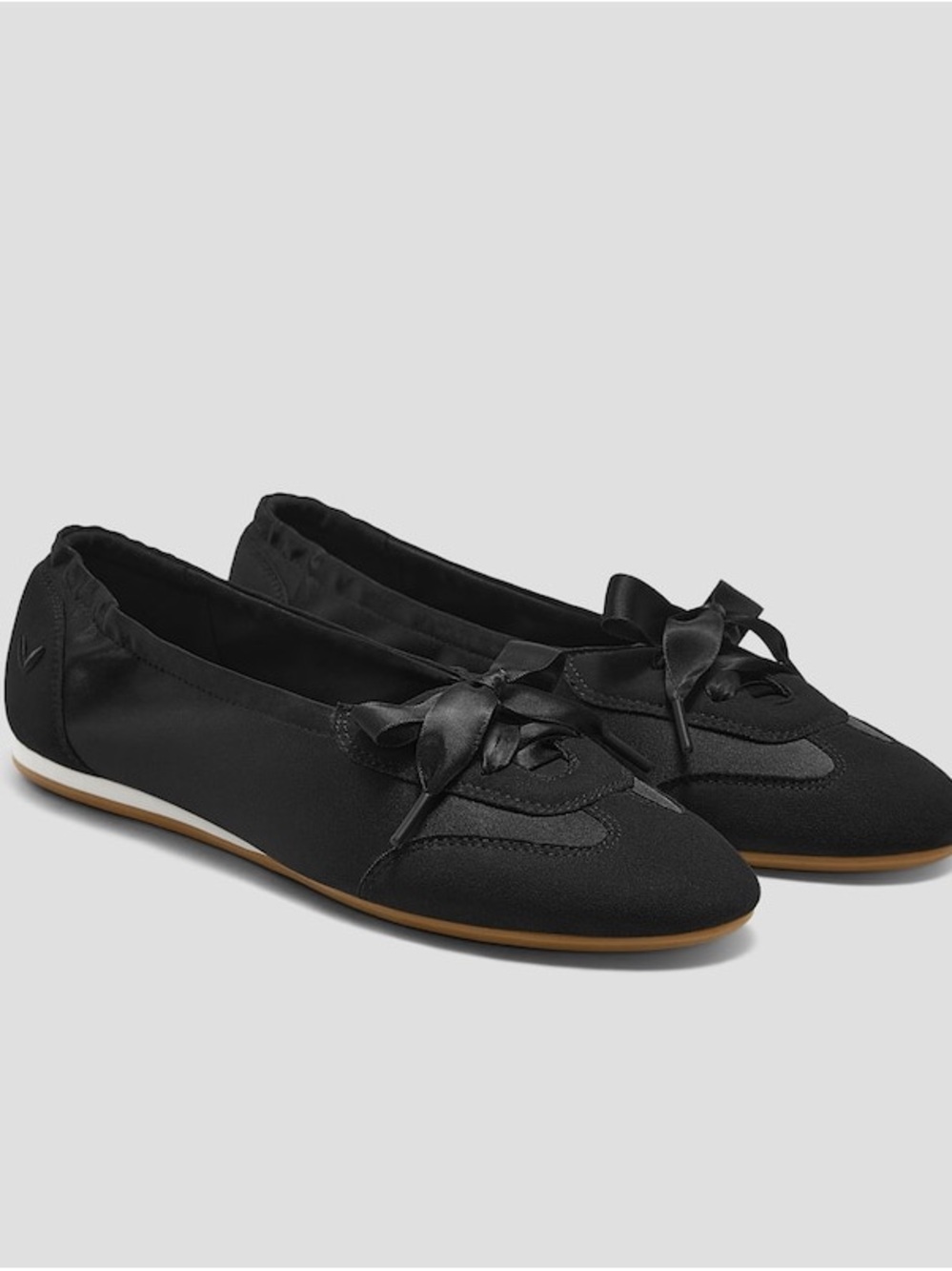Vivaia Round-Toe Satin Sneakerina (Yanka) NWOT
